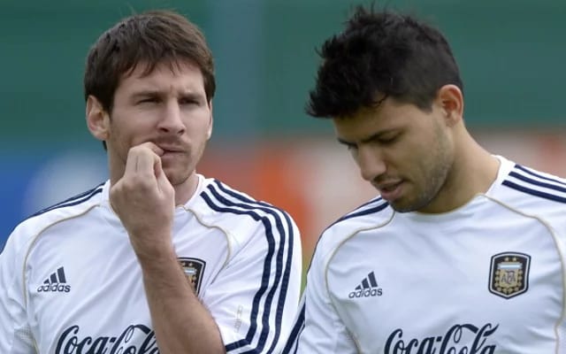 Lionel Messi and Sergio Agiero