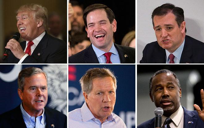 The Republican primary in South Carolina could further winnow a rapidly shrinking field of six Donald Trump, Marco Rubio Ted Cruz Jeb Bush, John Kasich and Ben Carson