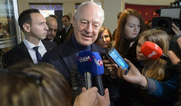 Staffan de Mistura UN Special Envoy for Syria says the Geneva talks are'a historic chance to end the country's civil war