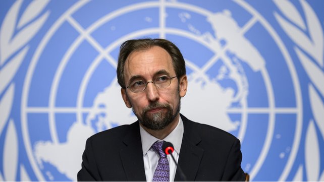 UN rights chief Zeid Ra'ad al Hussein said the talks must go forward and secure a swift end to the violence