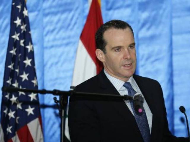 Brett McGurk US President Barack Obama's envoy to an international coalition fighting IS in Syria and Iraq