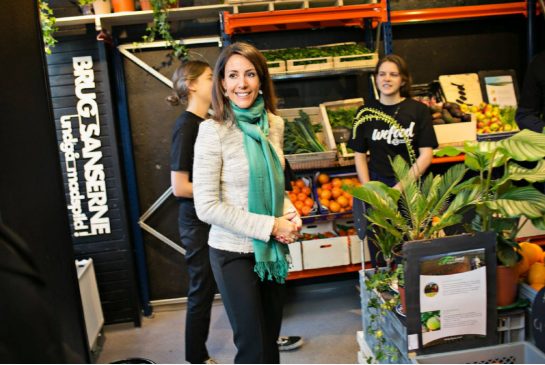 On monday Danish Princess Marie opened Denmark's first ever supermarket stocked with surplus food named WeFood