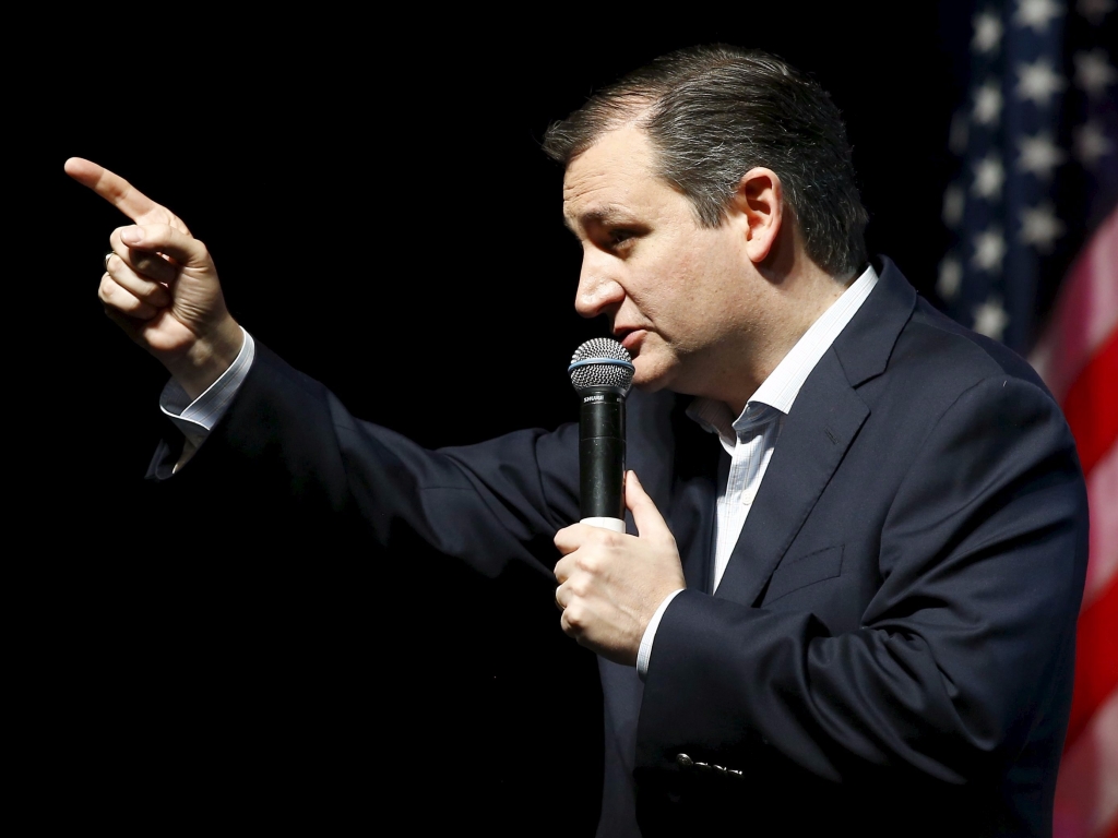 Mike Stone  ReutersU.S. Republican presidential candidate Ted Cruz speaks at a campaign rally in Dallas Texas