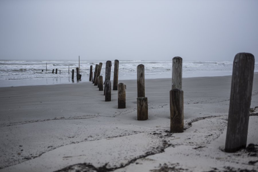 Caller-Times file Waves crash into the shore on Mustang Island in 2015