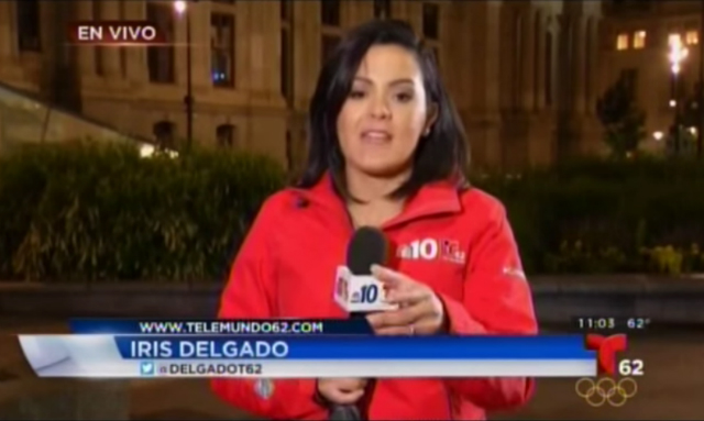 Iris Delgado was attacked by a woman during a live broadcast