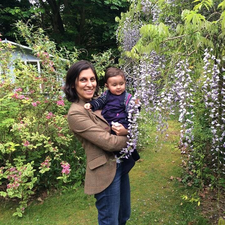 Nazanin Ratcliffe with her daughter Gabriella