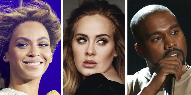 Beyonce Adele and Kanye West are all up for MTV Video Music Awards