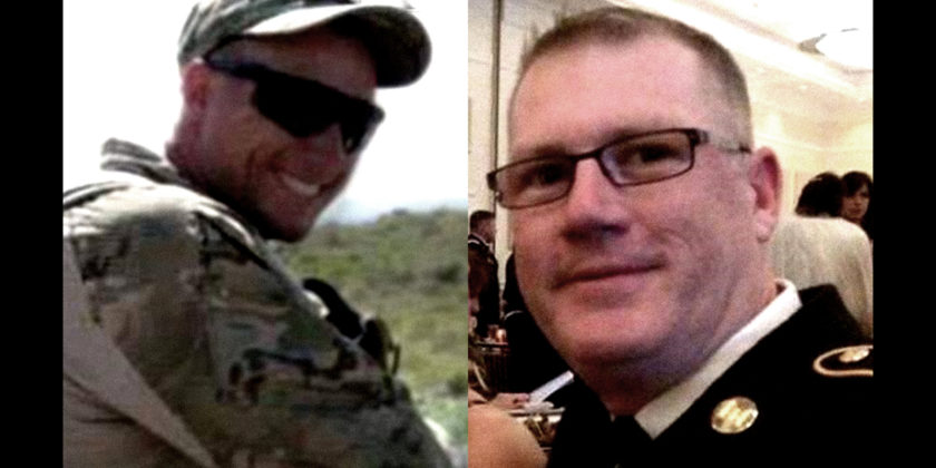 Sergeant 1st Class Jonathan Michael Prins left and Staff Sgt. Charles Allen Judge Jr. right