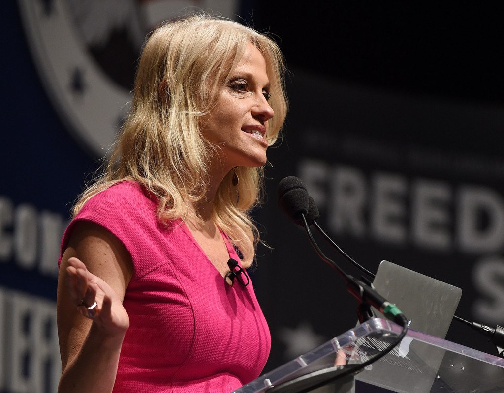 Kellyanne Conway speaks at the Freedom Summit in Greenville S.C. in this 2015 file