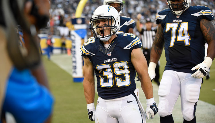 San Diego Chargers RB Danny Woodhead