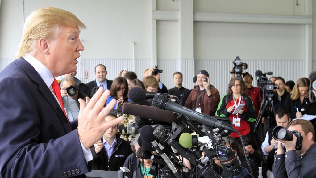 Donald Trump in 2011 speaking to reporters in New Hampshire after President Obama released his long-form birth certificate. Trump said he was'very proud to have forced the White House's decision