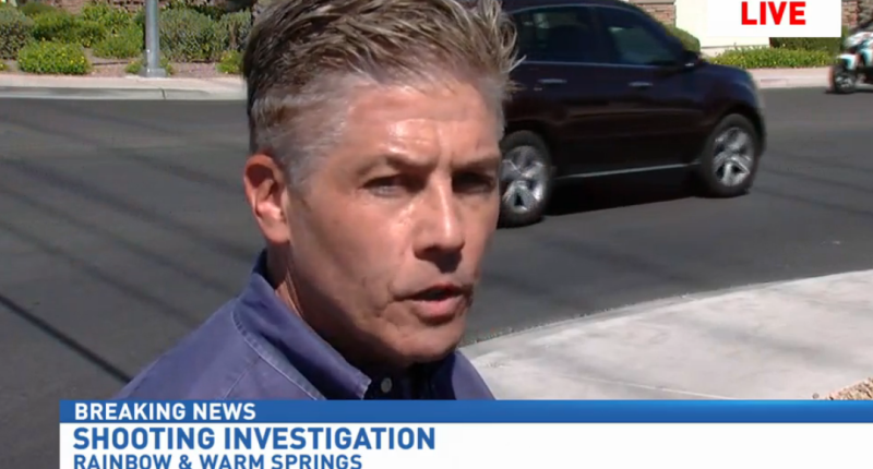 Las Vegas homicide detective Lt. Dan Mc Grath speaks to reporters on Sunday