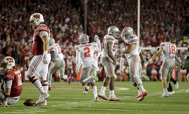 Barrett, No. 2 Ohio State charge past No. 8 Wisconsin in OT