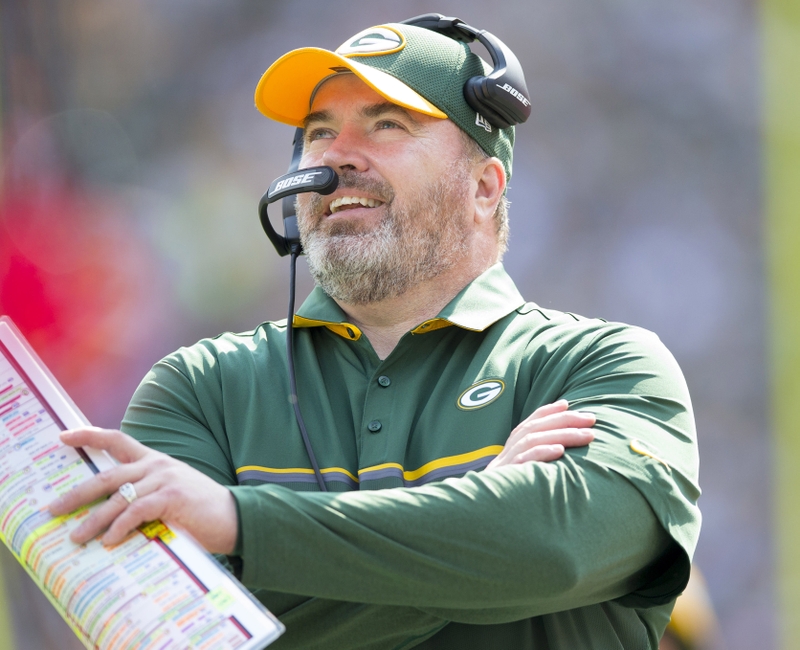 Sep 25 2016 Green Bay WI USA Green Bay Packers head coach Mike Mc Carthy looks on during the second quarter against the Detroit Lions at Lambeau Field. Mandatory Credit Jeff Hanisch-USA TODAY Sports