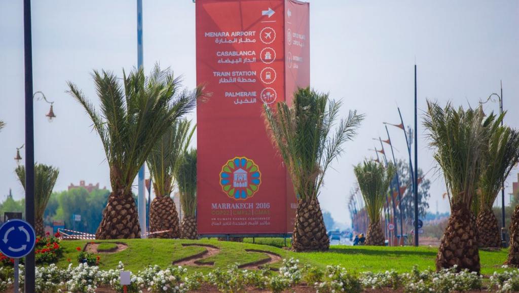 Bab Ighli village site hosts the COP22 climate conference in Marrakesh