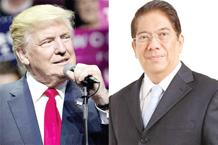 Donald Trump and Jose E.B. Antonio