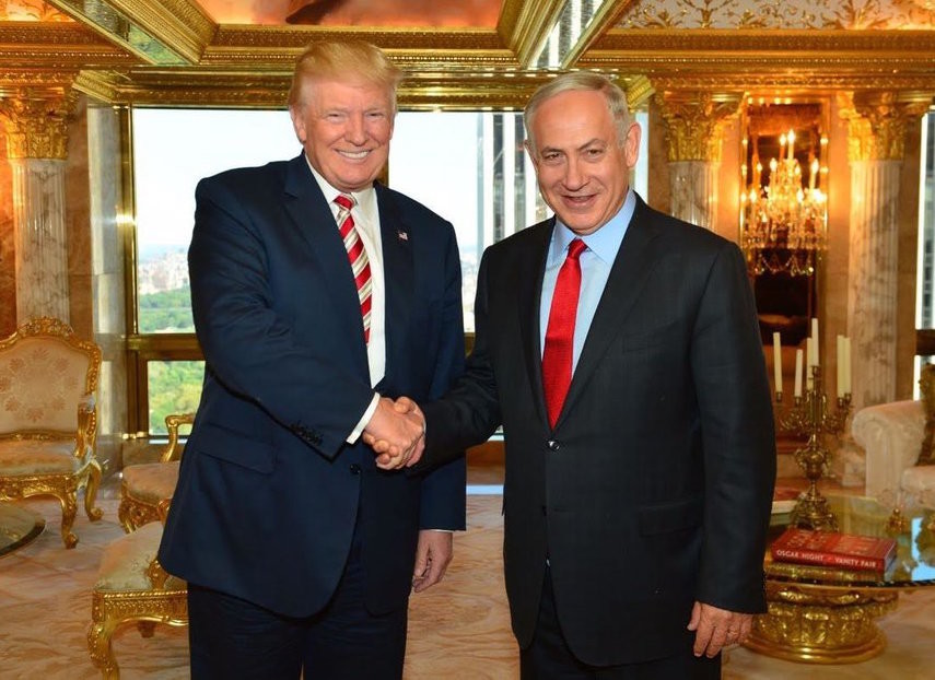 Donald Trump and Prime Minster Netanyahu at Trump Tower in September. Netanyahu also met with Hillary Clinton