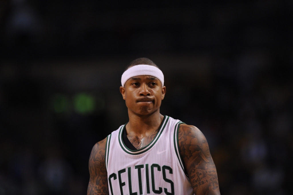 Nov 16 2016 Boston MA USA Boston Celtics guard Isaiah Thomas during the second half against the Dallas Mavericks at TD Garden. Mandatory Credit Bob DeChiara-USA TODAY Sports