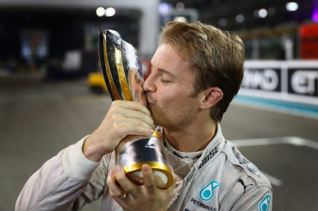 Nico Rosberg earned every inch late in Sunday's season-ending Abu Dhabi GP before getting his hands on the Formula One championship hardware for the first time at age 31