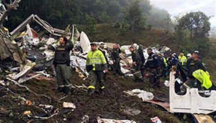 Plane carrying 81 crashes on way to Colombia's Medellin