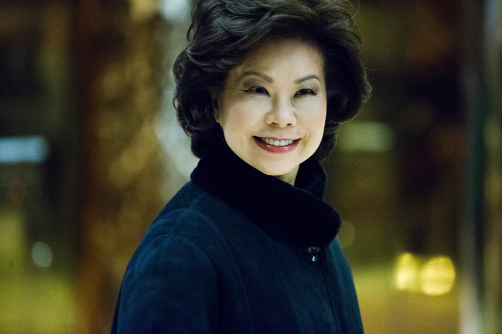 Trump to nominate Elaine Chao for transportation post: source