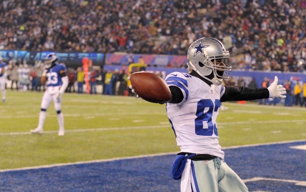 Dallas Cowboys wide receiver Terrance Williams celebrates after scoring a touchdown during the first half of an NFL football game against the New York Giants Sunday Dec. 11 2016 in East Rutherford N.J