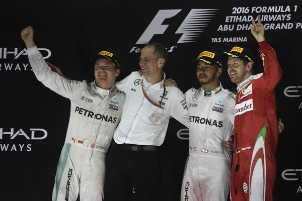 Rosberg keeps cool under pressure to win his 1st F1 title