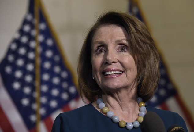 House Minority Leader Nancy Pelosi of Calif. speaks to reporters following the House Democratic Caucus elections on Capitol Hill in Washington Wednesday N