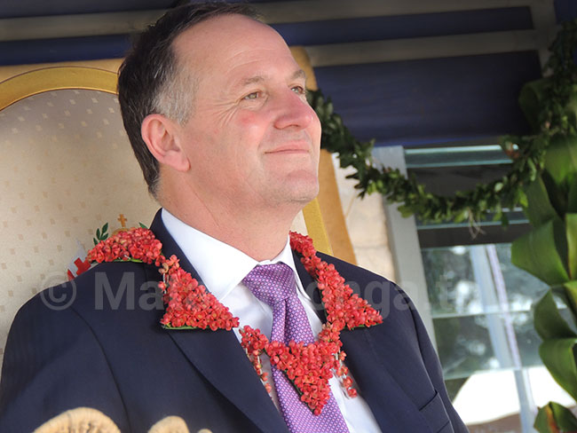 John Key visited Tonga in June 2014