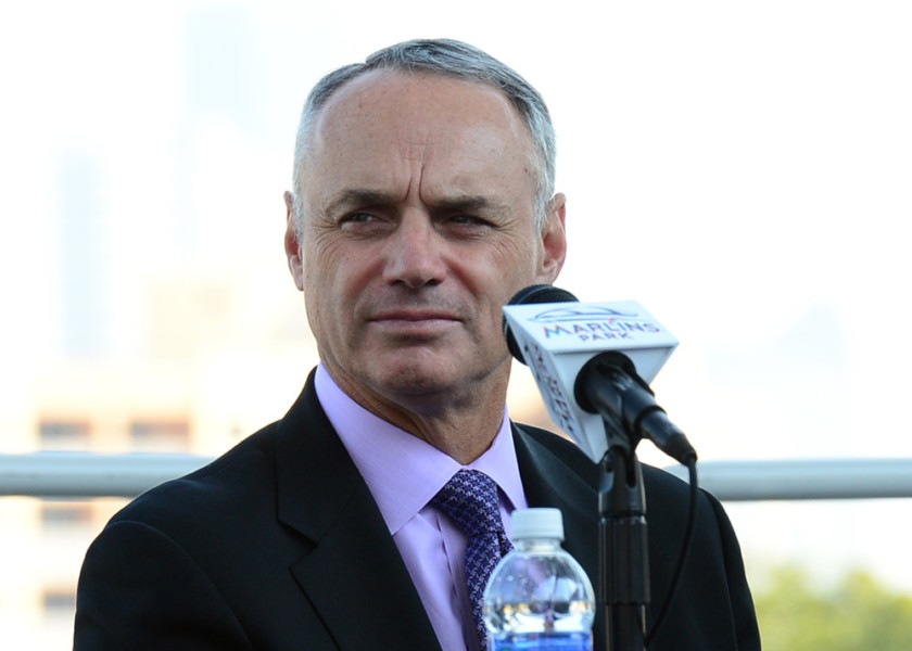 MLB Commissioner Rob Manfred during the announcement that Miami Marlins to Host 2017 All Star Game