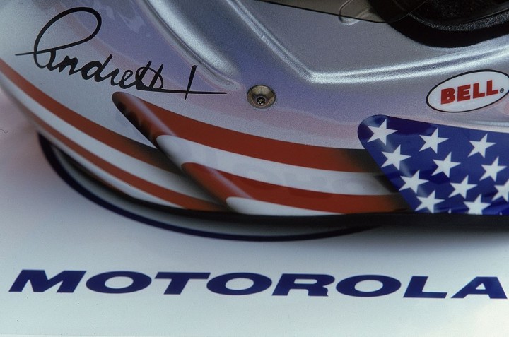 Michael Andretti Helmet and Team