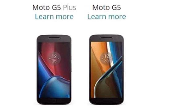 Moto G5 and G5 Plus leak