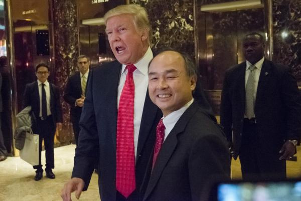 Donald Trump tweets that SoftBank will invest $50B in US