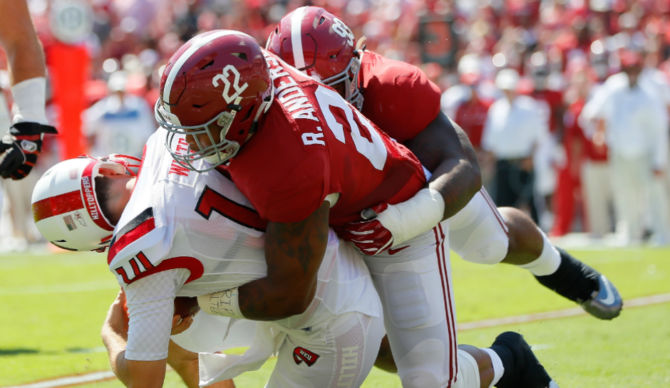 The Crimson Tide defense has been smothering opponents this season