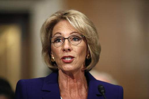 Betsy DeVos Donald Trump education Senate