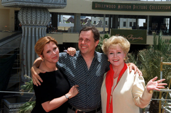 Debbie Reynolds with her children Carrie Fisher and Todd Fisher