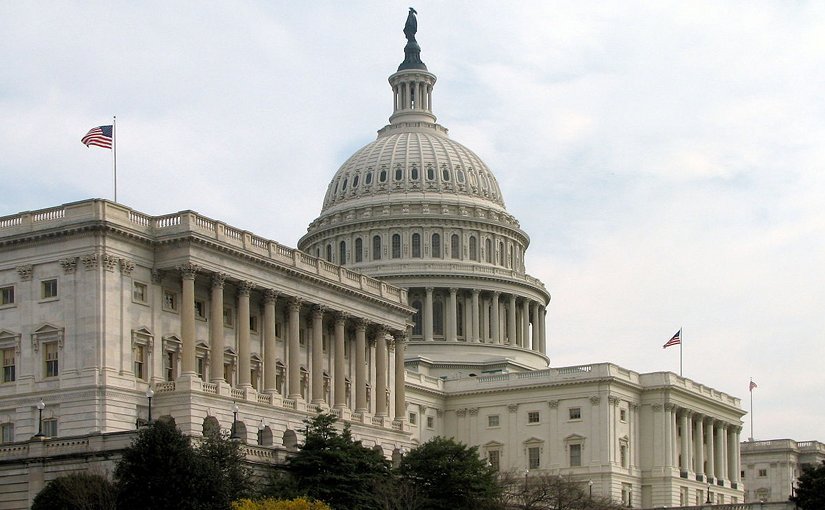 The Senate's side of the Capitol Building in Washington DC