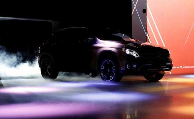 The new Mercedes Benz GLA 250 at the North American International Auto Show in Detroit