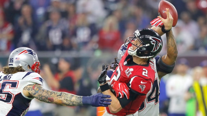 Atlanta Falcons had a 98.9 percent chance of winning Super Bowl 51 only to go on to lose to the Patriots in overtime.        
      Credit Kevin C. Cox  Getty