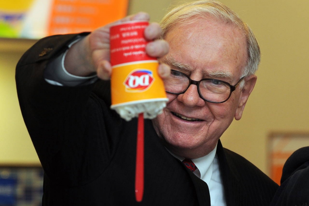 Warren Buffett has learned a lot about the'stickiness of the iPhone by talking to his great-grandchildren and their friends on trips to Dairy Queen