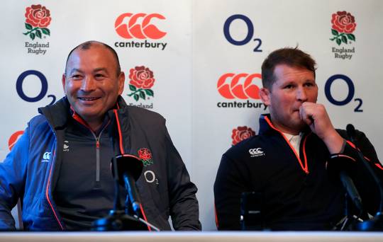 England head coach Eddie Jones and captain Dylan Hartley