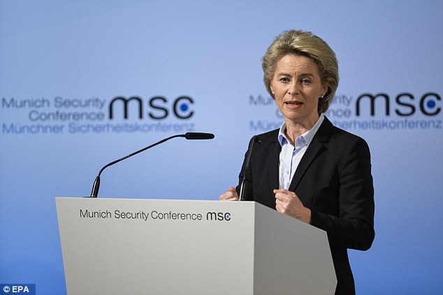 Germany's Defence Minister Ursula von der Leyen said on Friday that a'stable European Union is also in America's interest and so is a'strong and unified NATO