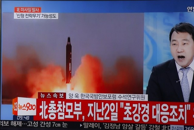 Chorus of condemnation as North Korea fires four missiles close to Japan