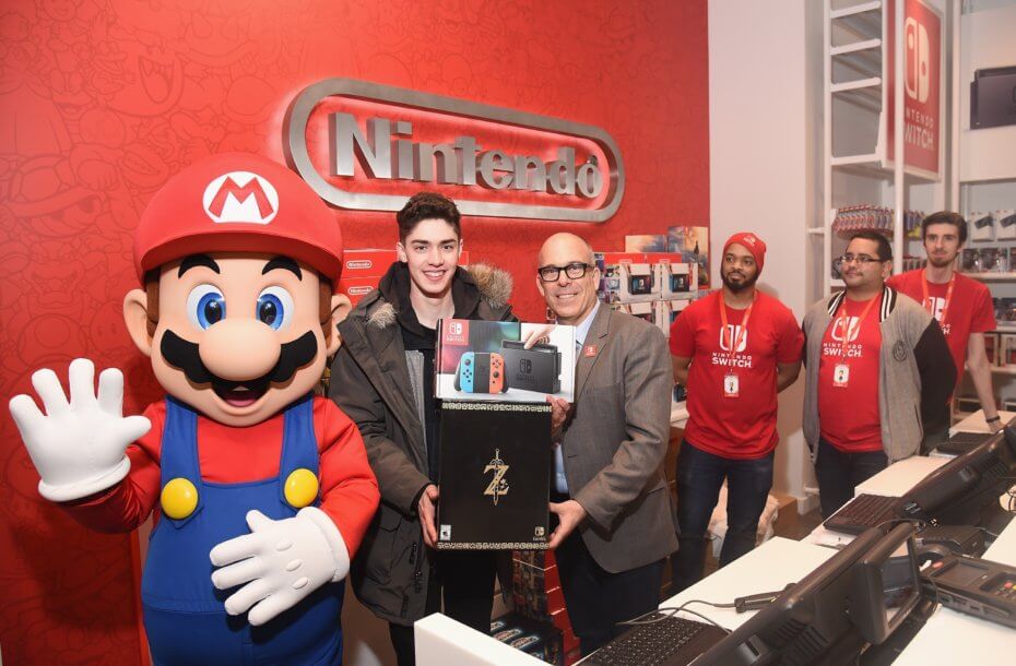 Nintendo Switch launch at the Nintendo Store in New York City