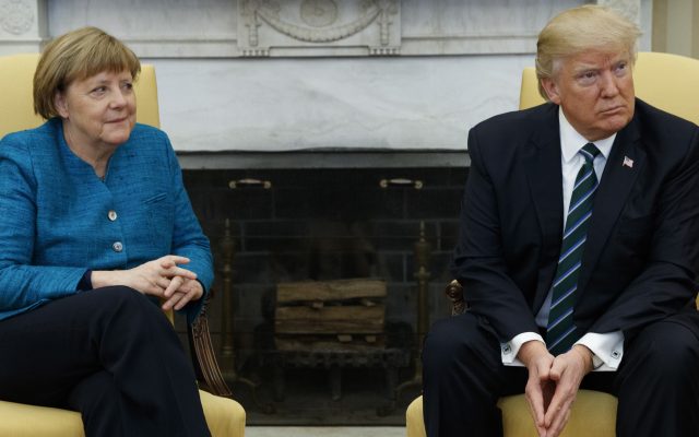 Angela Merkel and Donald Trump