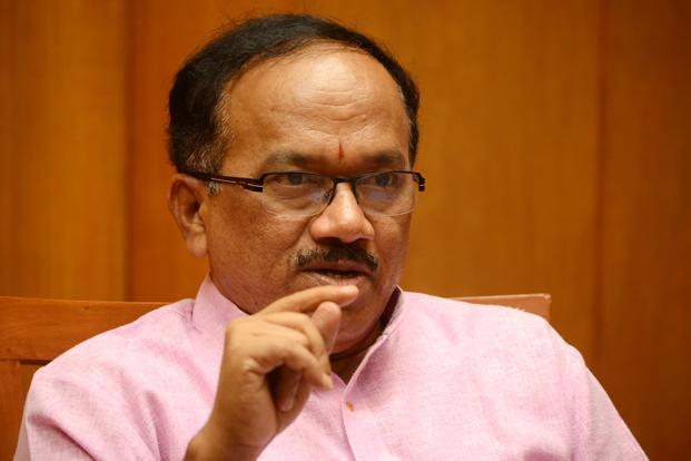 Goa’s incumbent chief minister Laxmikant Parsekar of BJP. Exit polls have forecast a hung assembly in Goa with the BJP leading the charts