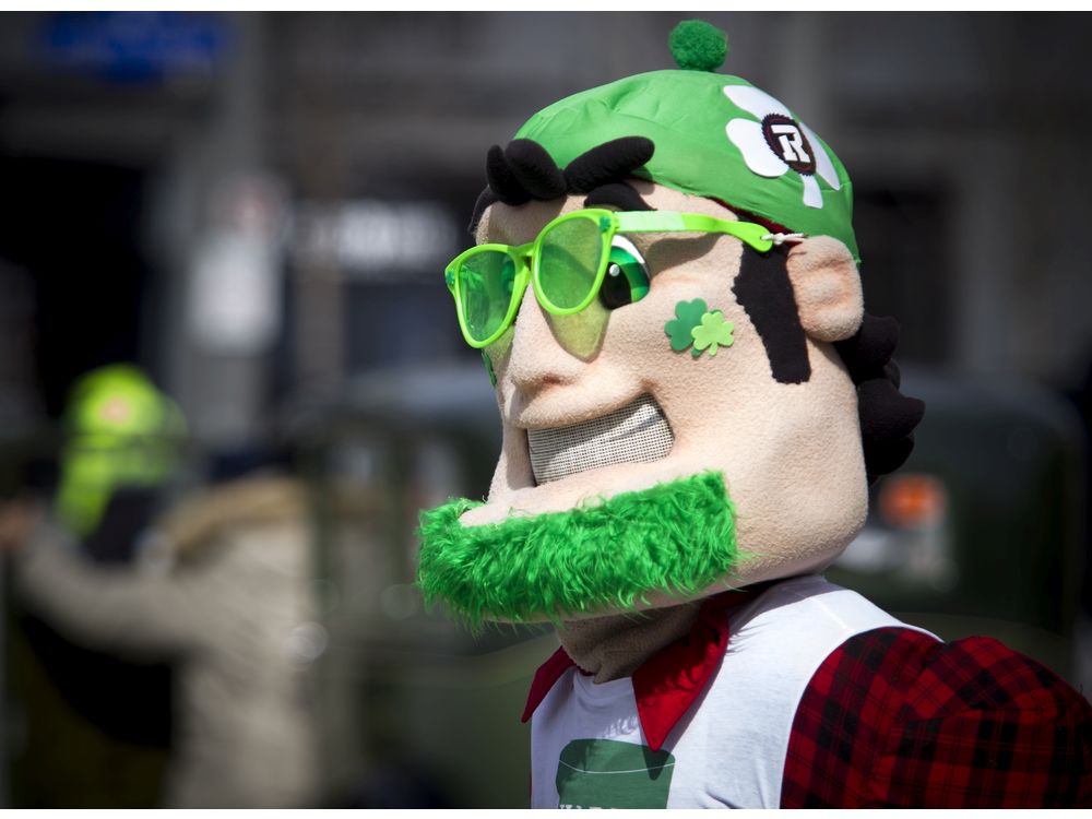 Big Joe was rocking his green for the 35th Annual St. Patrick's Parade took Saturday