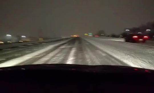 Winter storm slows commutes