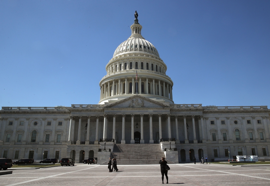 Blue sky over the U.S. Capitol