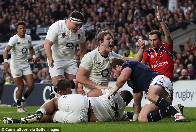 England secured back-to-back Six nations titles with a 61-21 victory over Scotland